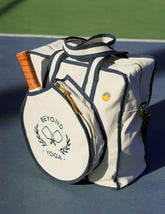 navy beyond yoga pickleball tote bag.