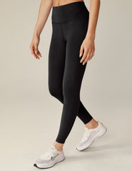 black 4-inch waistband midi leggings.