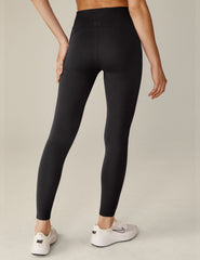 black 4-inch waistband midi leggings.