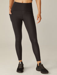black powerbeyond midi leggings with pockets.
