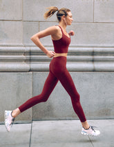 red powerbeyond pocket midi leggings.