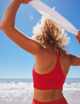 red racerback powerbeyond bra top.