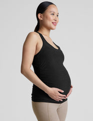 black maternity tank top