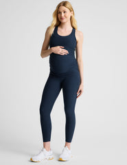 blue maternity tank