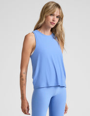 blue relaxed fit tank top.