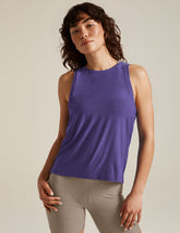 purple tank top