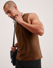 brown mens tank