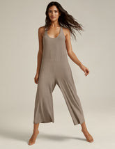 brown jumpsuit