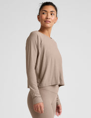 brown long sleeve pullover