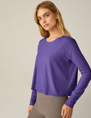 purple long sleeve pullover