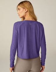 purple long sleeve pullover