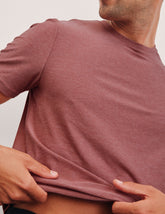 pink short sleeve men's crewneck t-shirt.