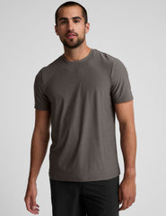 gray short sleeve men's t-shirt.