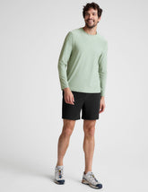 green men's long sleeve crew neck top.