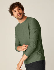 green mens long sleeve shirt.