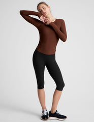 brown long sleeve top