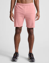 pink men's sweatshorts with pockets.