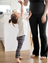 plaid printed toddler legging.