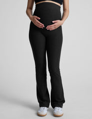 black maternity bootcut pants.