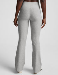 gray mid-rise bootcut pant.