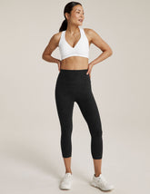 black capri midi legging