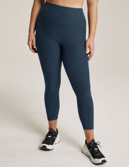 blue capri midi legging