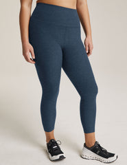 blue capri midi legging