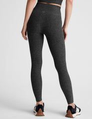 black-charcoal high-waisted midi leggings.