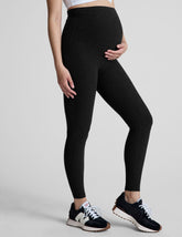 black maternity midi length leggings.