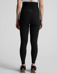 black maternity midi length leggings.