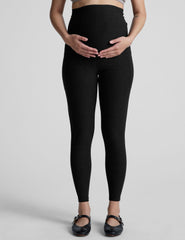 black maternity midi legging
