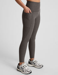 gray pocket midi legging