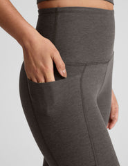 gray pocket midi legging
