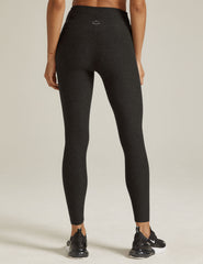 black criss cross front detail midi legging