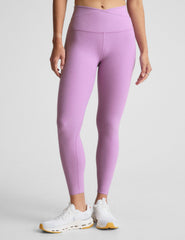 purple cross front midi leggings