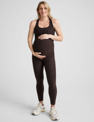 brown racerback maternity tank top.