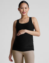 black maternity tank top