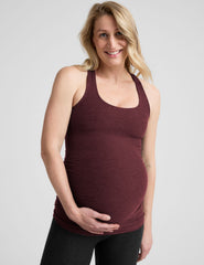red maternity racerback tank top.