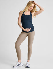 blue maternity tank top