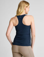 blue maternity tank top