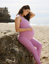 pink maternity tank top