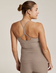 brown maternity tank top