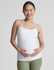 white maternity tank top