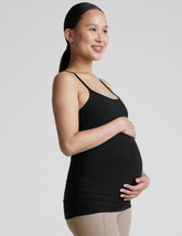 black maternity racerback tank top.