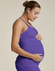 purple maternity tank top