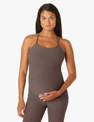 brown maternity tank top
