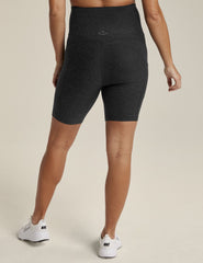 black maternity biker short