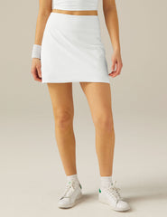white skort