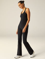 black wide leg jumpsuit