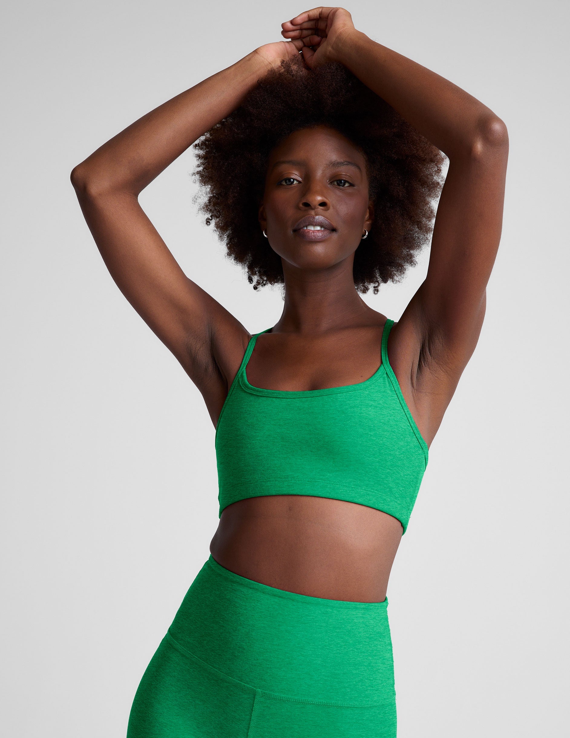 green sports bra